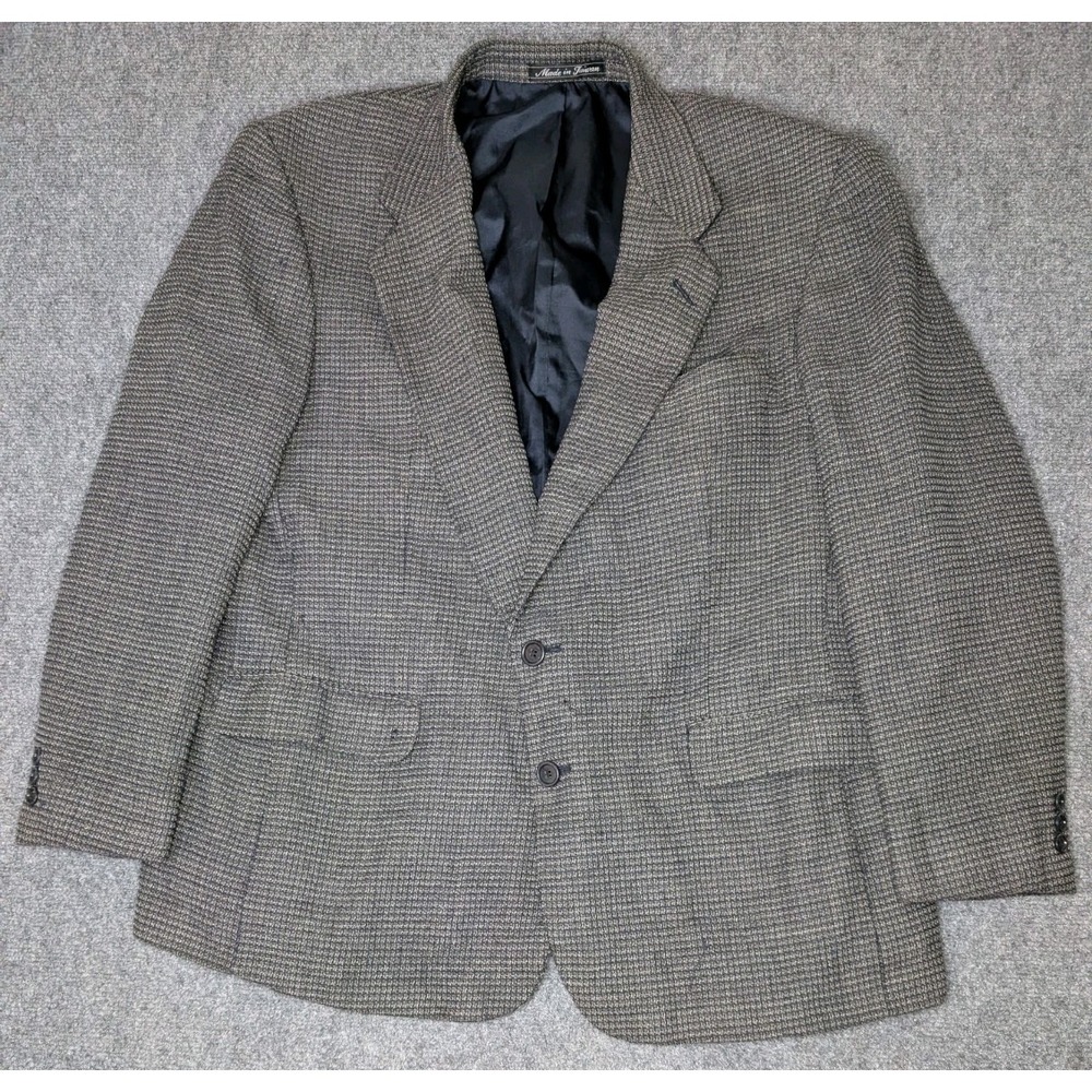 Joseph And Feiss International 100% New Wool Tweed Blazer Brown Size 46R